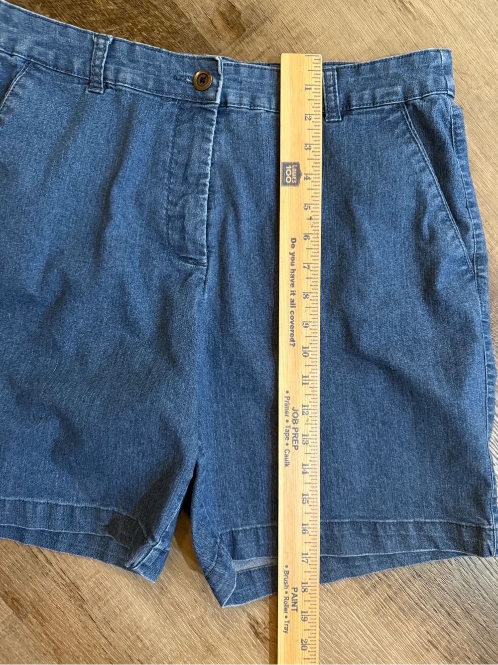 Kim Rogers Blue Denim Women's Shorts Size 12 - Picture 8 of 12